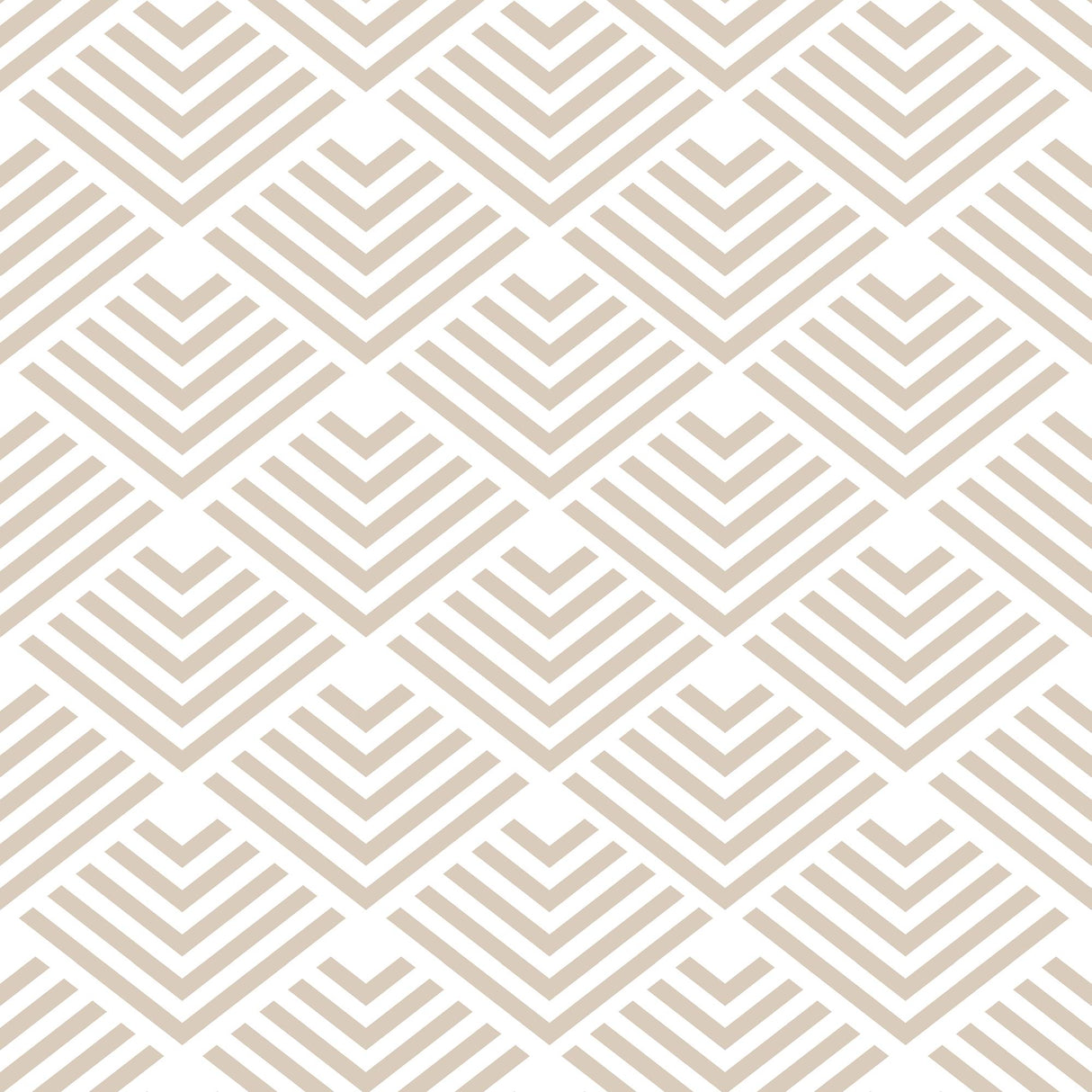 Veer Decor Geometric Chevron Diamond Taupe Peel and Stick Wallpaper