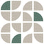Veer Decor Mod Geo Crescents Taupe Peel and Stick Wallpaper