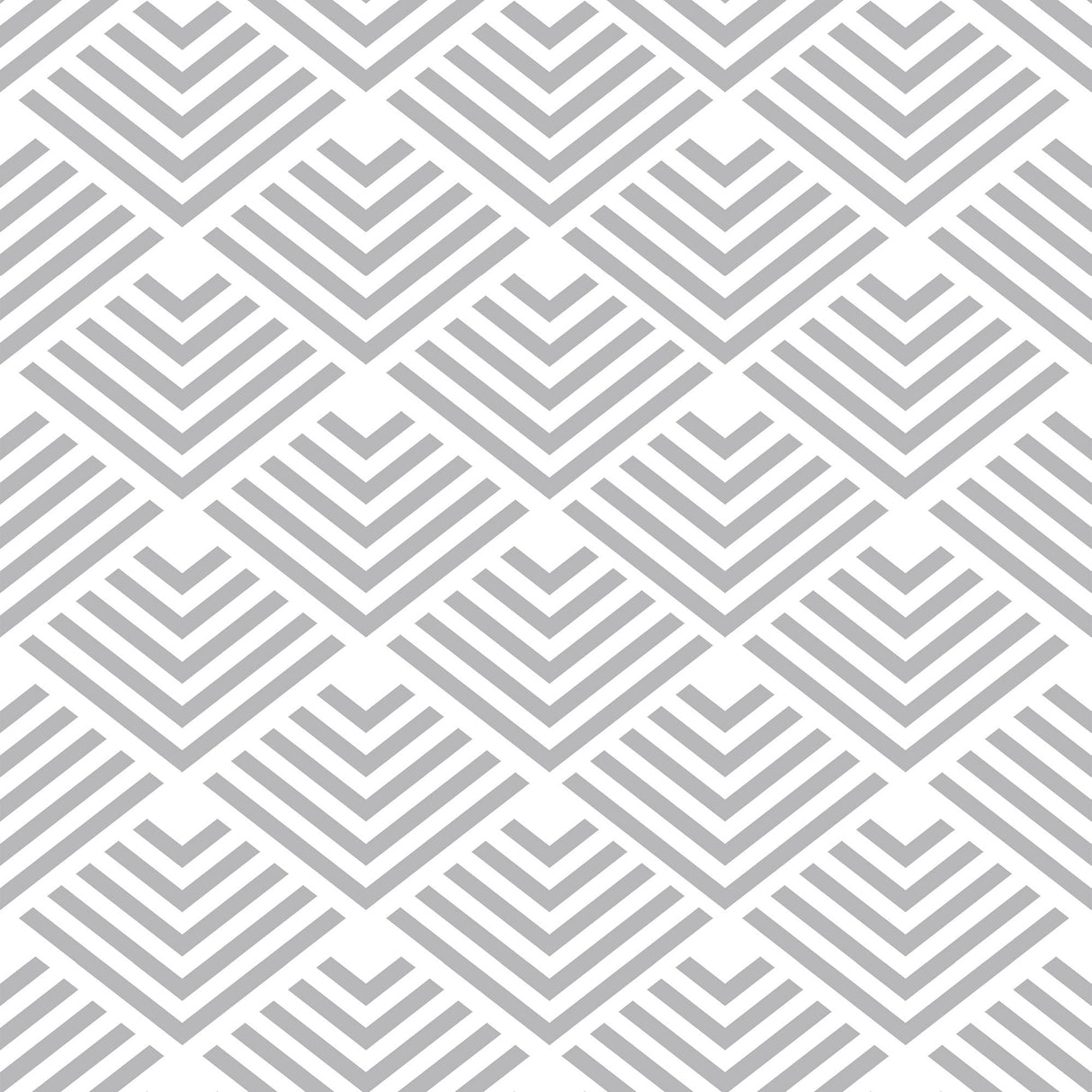 Veer Decor Geometric Chevron Diamond Grey Peel and Stick Wallpaper
