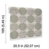 Veer Decor Horizon Circles Green Peel and Stick Wallpaper