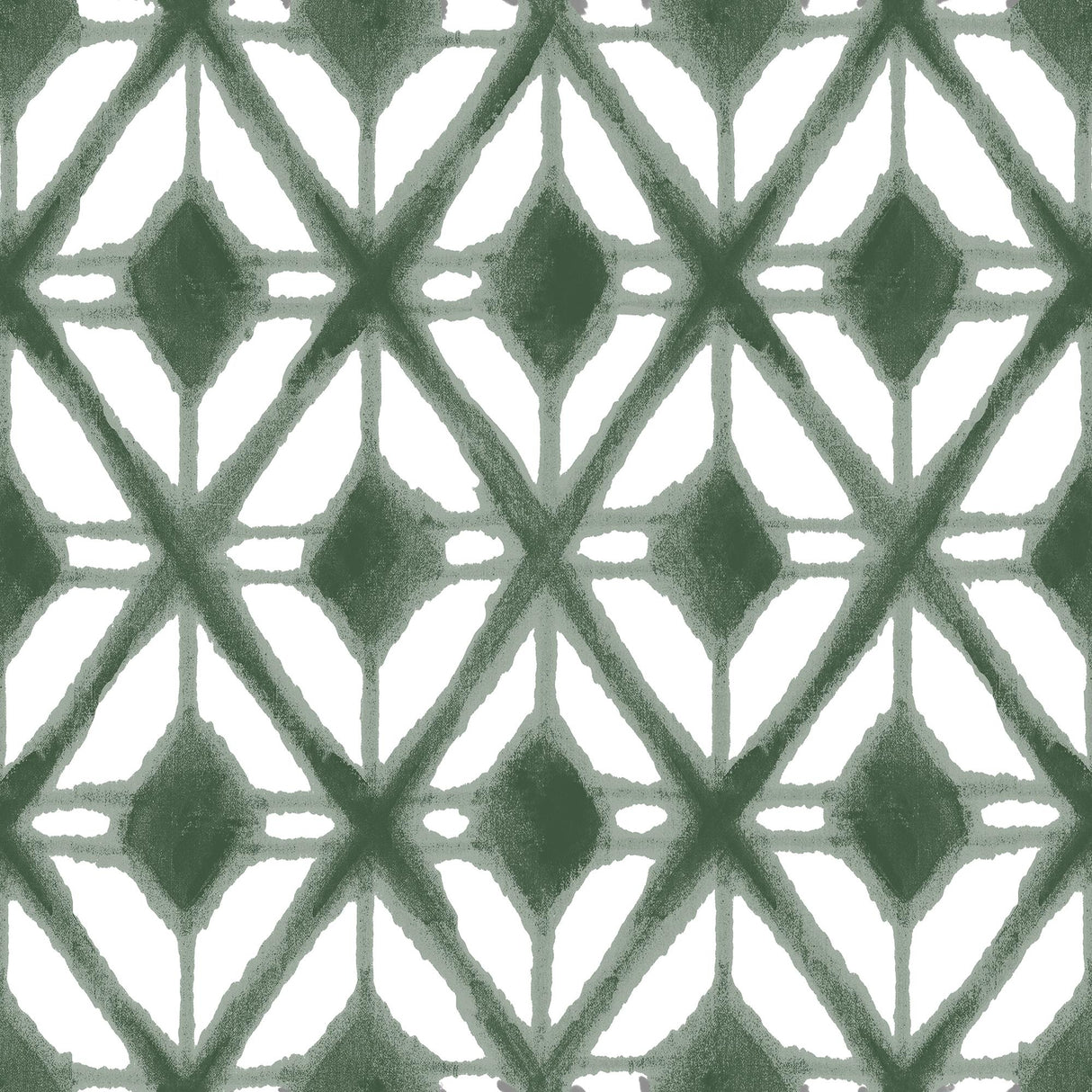 Veer Decor Shibori Geometric Green Peel and Stick Wallpaper