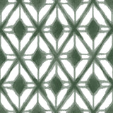 Veer Decor Shibori Geometric Green Peel and Stick Wallpaper