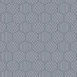Veer Decor Striped Hexagonal Mosaic Blue Peel and Stick Wallpaper