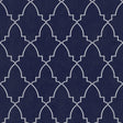Veer Decor Medina Trellis Navy Peel and Stick Wallpaper