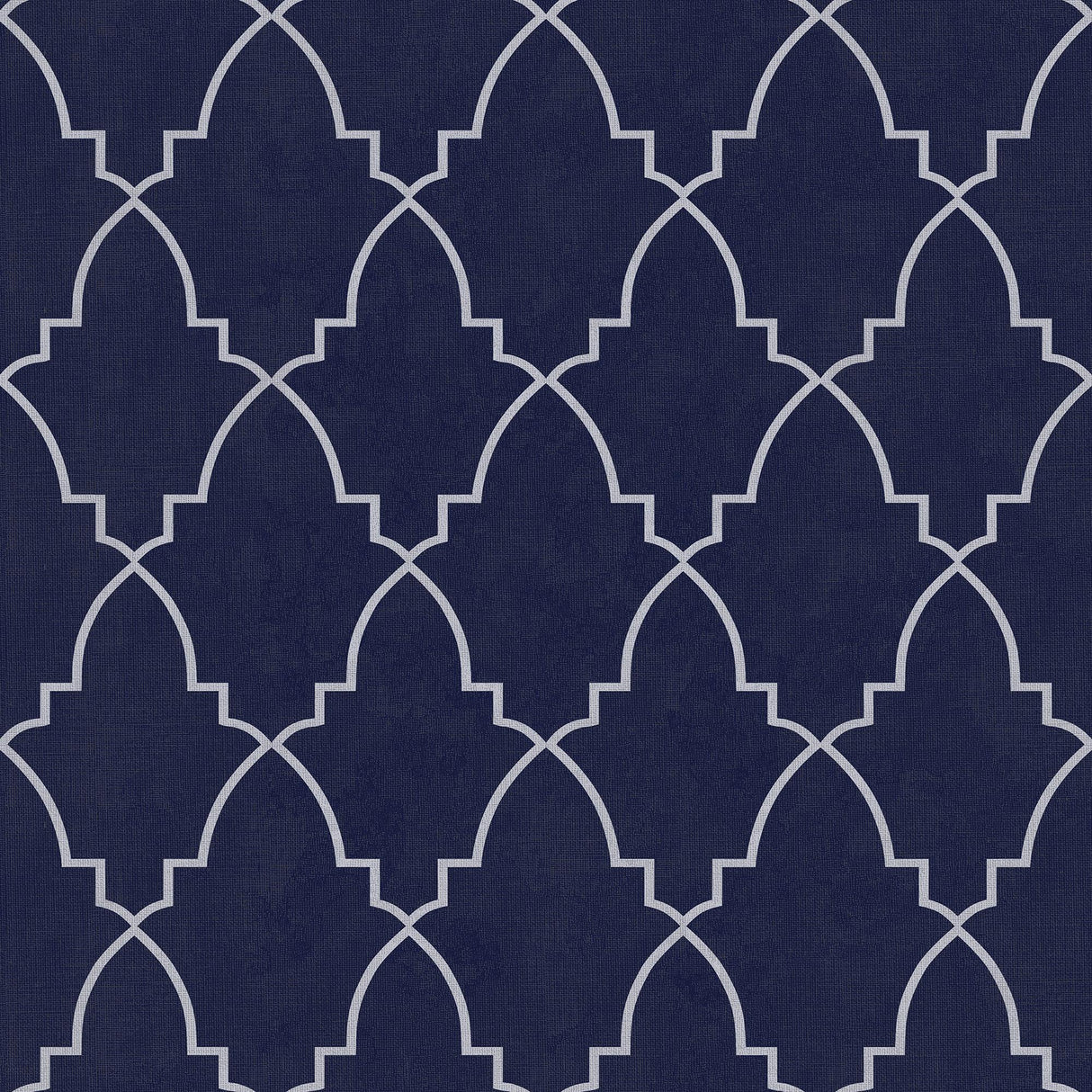 Veer Decor Medina Trellis Navy Peel and Stick Wallpaper