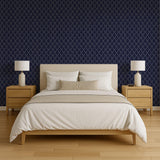 Veer Decor Medina Trellis Navy Peel and Stick Wallpaper