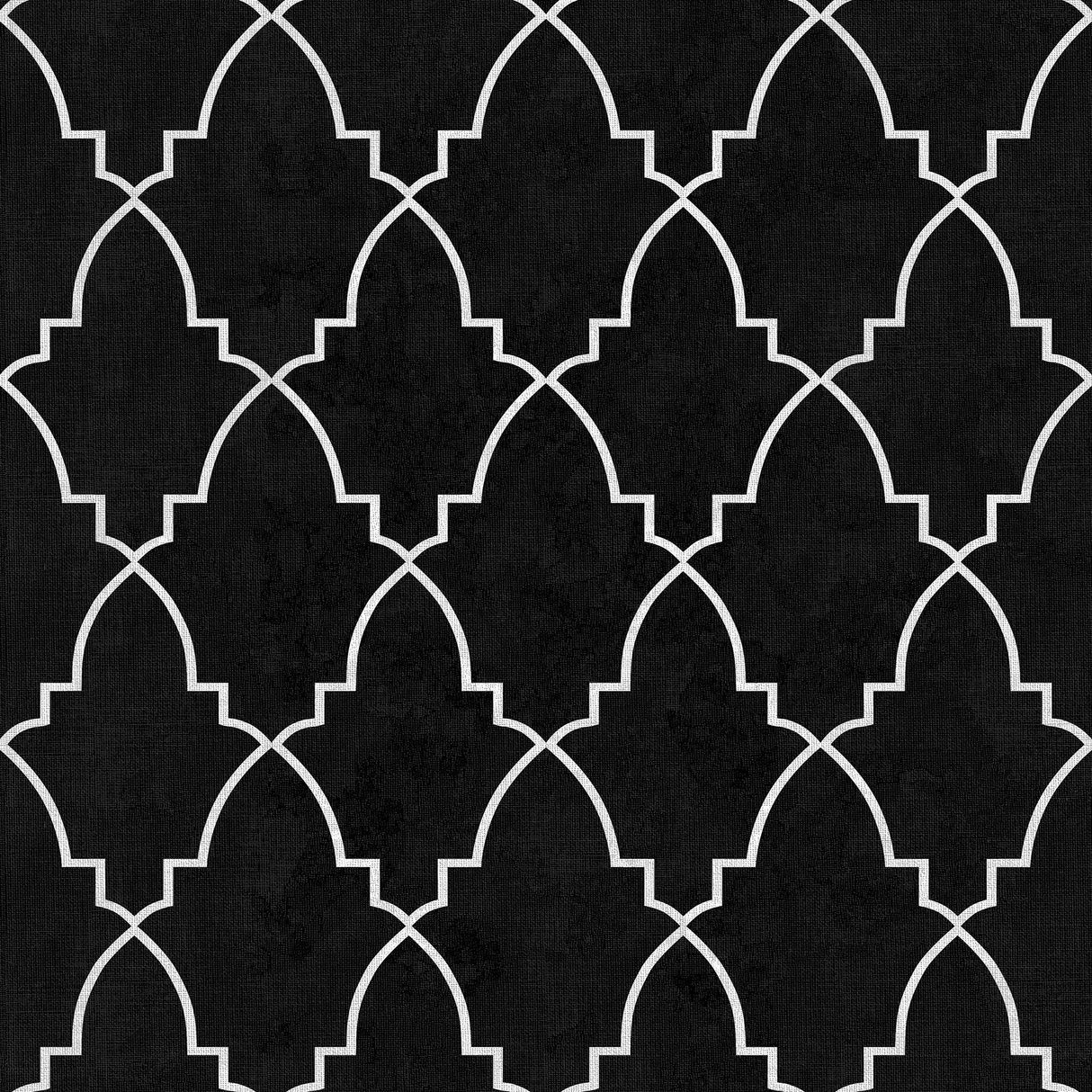Veer Decor Medina Trellis Black Peel and Stick Wallpaper