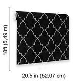 Veer Decor Medina Trellis Black Peel and Stick Wallpaper