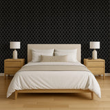 Veer Decor Medina Trellis Black Peel and Stick Wallpaper