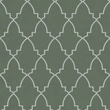Veer Decor Medina Trellis Green Peel and Stick Wallpaper