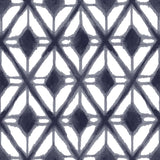 Veer Decor Shibori Geometric Navy Peel and Stick Wallpaper