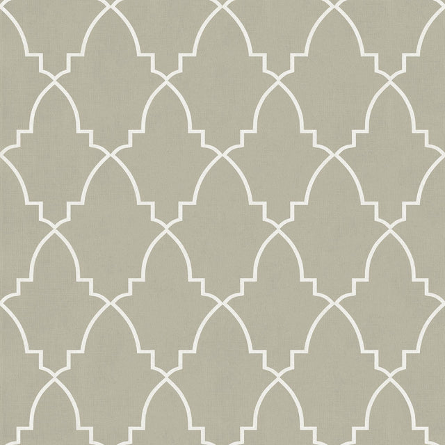 Veer Decor Medina Trellis Taupe Peel and Stick Wallpaper