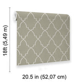 Veer Decor Medina Trellis Taupe Peel and Stick Wallpaper