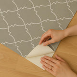 Veer Decor Medina Trellis Taupe Peel and Stick Wallpaper