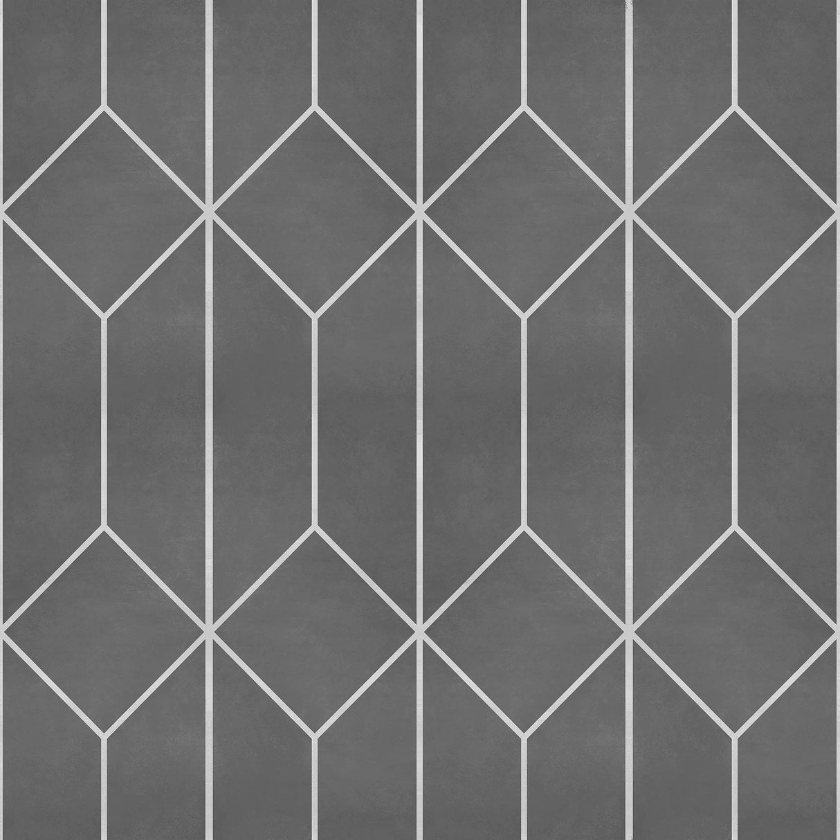 Veer Decor Diamond Trellis Grey Peel and Stick Wallpaper