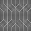 Veer Decor Diamond Trellis Grey Peel and Stick Wallpaper