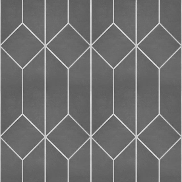 Veer Decor Diamond Trellis Grey Peel and Stick Wallpaper