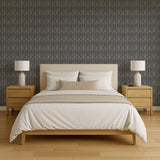 Veer Decor Diamond Trellis Grey Peel and Stick Wallpaper