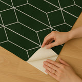 Veer Decor Diamond Trellis Green Peel and Stick Wallpaper