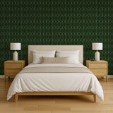 Veer Decor Diamond Trellis Green Peel and Stick Wallpaper
