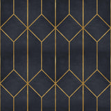 Veer Decor Diamond Trellis Navy Peel and Stick Wallpaper