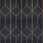 Veer Decor Diamond Trellis Navy Peel and Stick Wallpaper