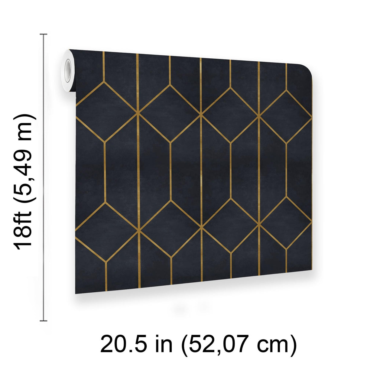 Veer Decor Diamond Trellis Navy Peel and Stick Wallpaper