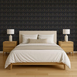 Veer Decor Diamond Trellis Navy Peel and Stick Wallpaper
