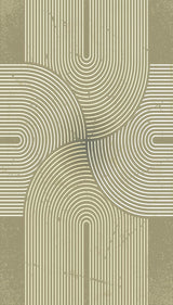 Veer Decor Mod Curves Beige Wall Mural
