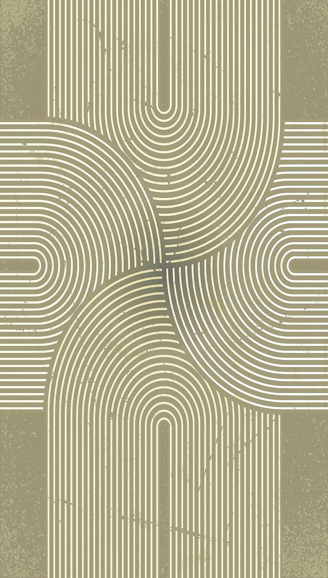 Veer Decor Mod Curves Beige Wall Mural