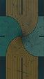 Veer Decor Mod Curves Navy Wall Mural