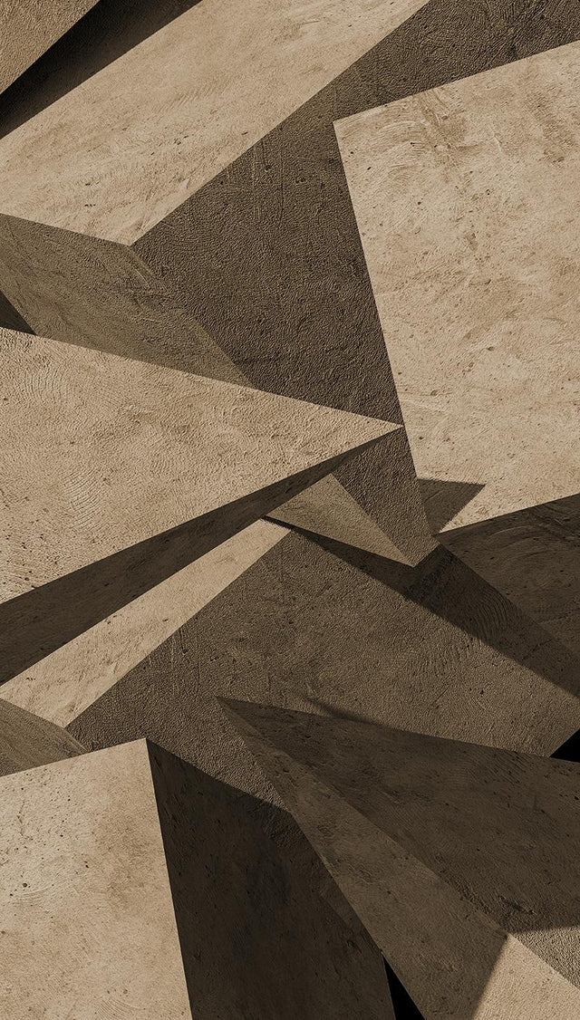 Veer Decor Facet Form Brown Wall Mural