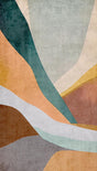 Veer Decor Curvilinear Canyon Orange Wall Mural