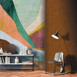 Veer Decor Curvilinear Canyon Orange Wall Mural