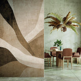 Veer Decor Curvilinear Canyon Brown Wall Mural