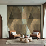 Veer Decor Geo Horizon Brown Wall Mural