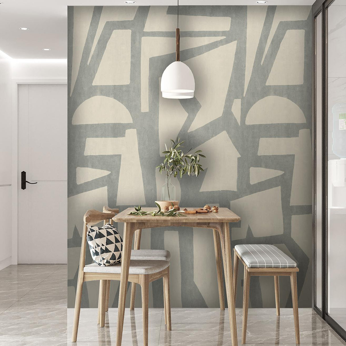 Veer Decor Abstract Arbor Grey Wall Mural
