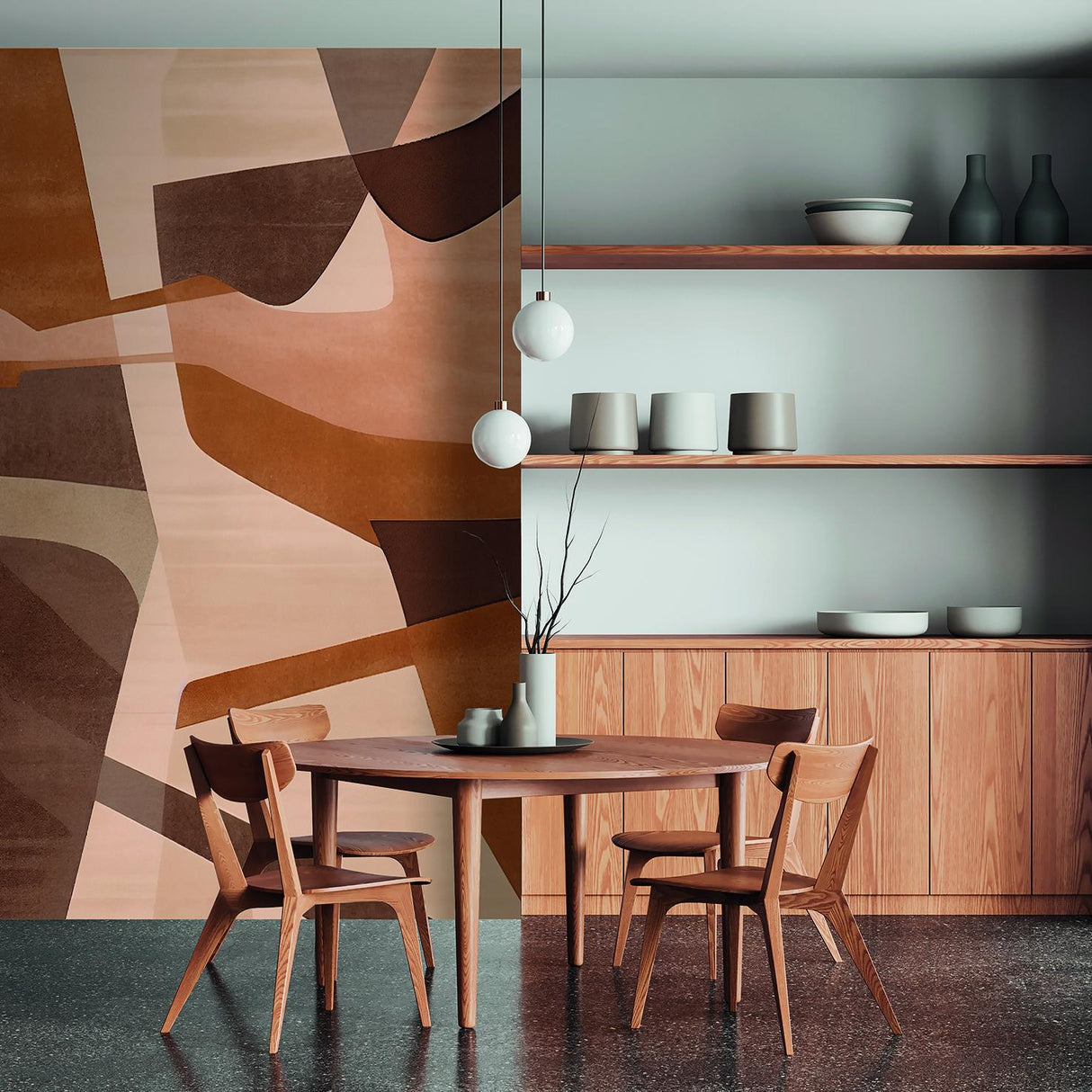 Veer Decor Canyon Strata Brown Wall Mural