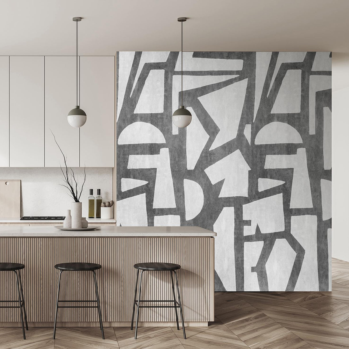 Veer Decor Abstract Arbor Black Wall Mural