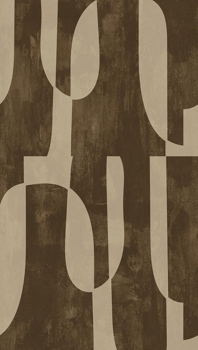 Veer Decor Mod Monolith Brown Wall Mural