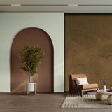 Veer Decor Stucco Arc Brown Wall Mural