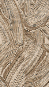 Veer Decor Alabaster Brown Wall Mural