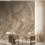 Veer Decor Alabaster Brown Wall Mural