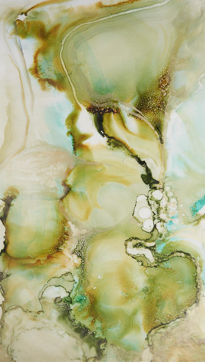 Veer Decor Onyx Flow Green Wall Mural