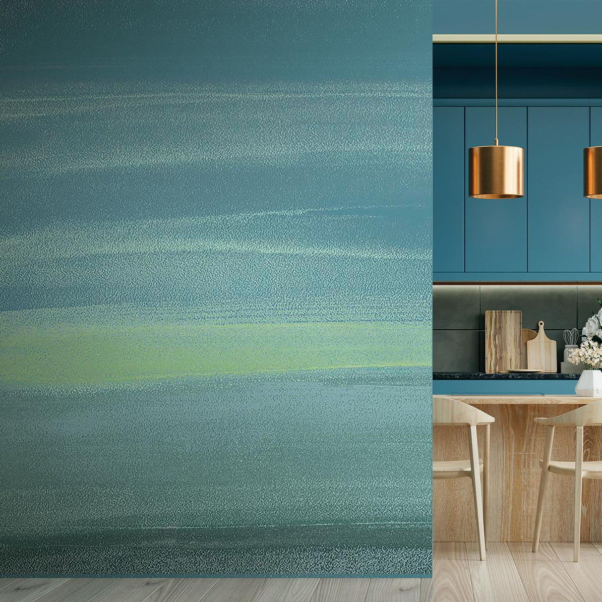 Veer Decor Sienna Drift Blue Wall Mural