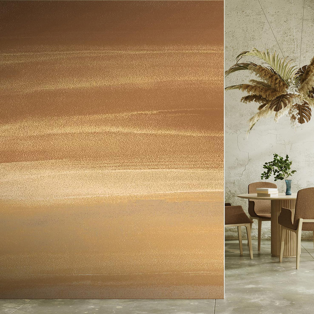 Veer Decor Sienna Drift Orange Wall Mural