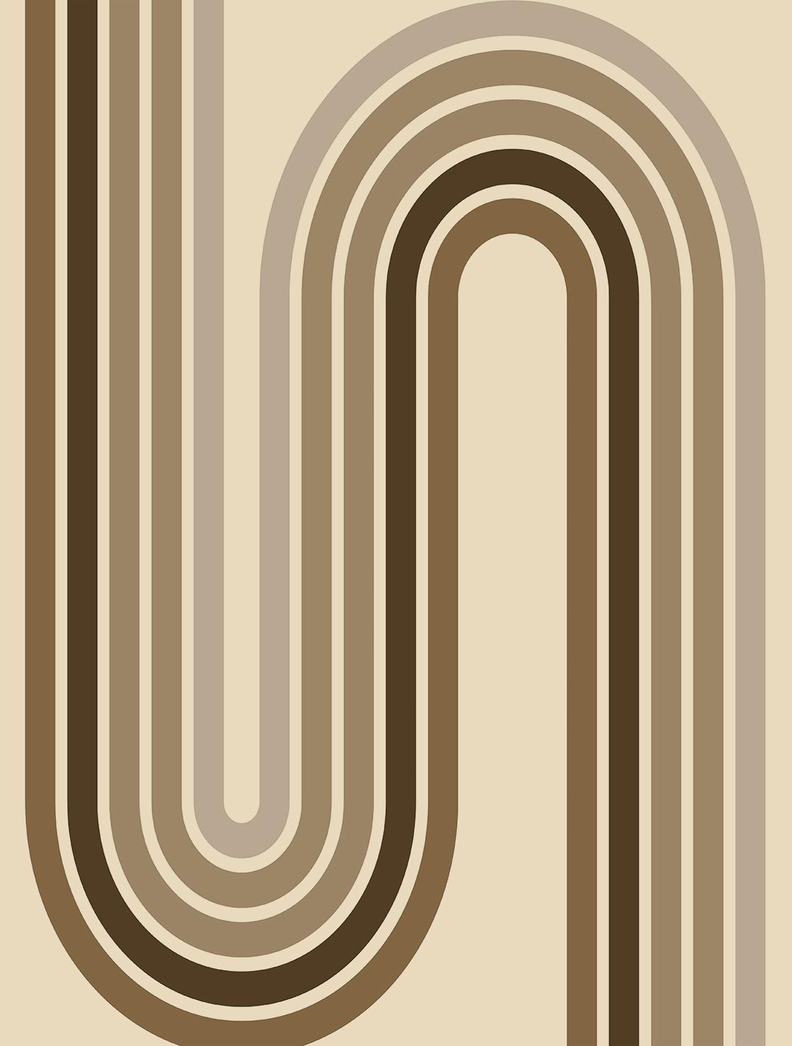 Veer Decor Groove Arches Beige Wall Mural