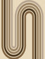 Veer Decor Groove Arches Beige Wall Mural