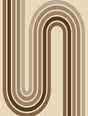 Veer Decor Groove Arches Beige Wall Mural