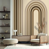 Veer Decor Groove Arches Beige Wall Mural